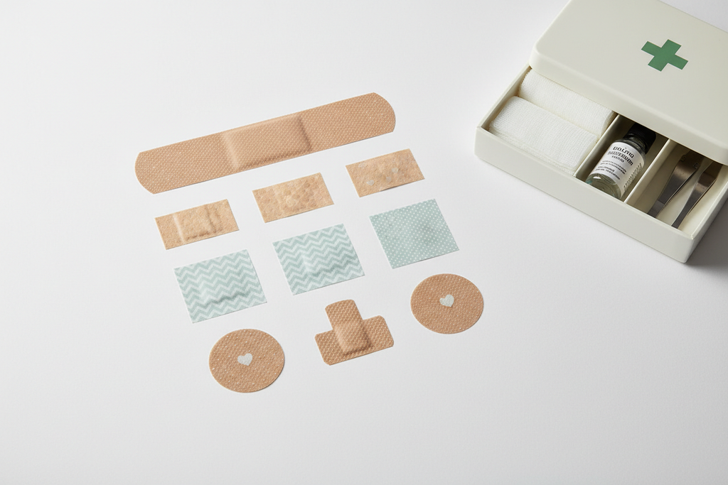 Bandage Flat Lay – All 6 Sizes