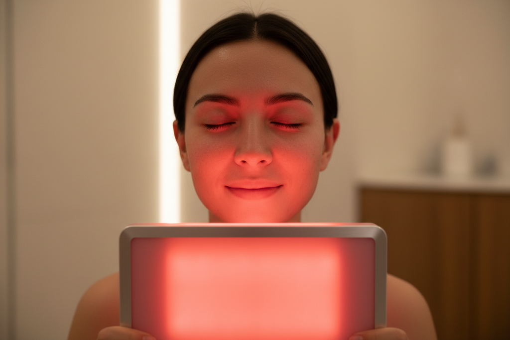 Red Light Therapy Panel – In Use